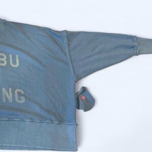 Blue Graphic Sweatshirt